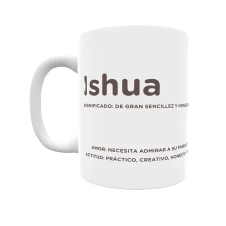 Taza - Ishua Regalo original y funcional. Taza personalizada con significado, actitud y amor.