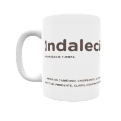 Taza - Indalecio Regalo original y funcional. Taza personalizada con significado, actitud y amor.