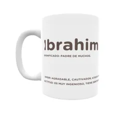 Taza - Ibrahim Regalo original y funcional. Taza personalizada con significado, actitud y amor.