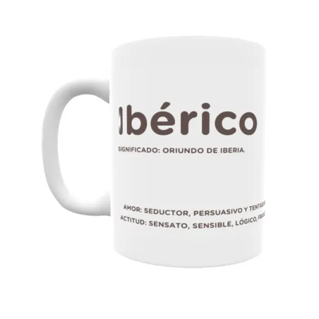 Taza - Ibérico Regalo original y funcional. Taza personalizada con significado, actitud y amor.