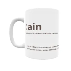 Taza - Iain Regalo original y funcional. Taza personalizada con significado, actitud y amor.