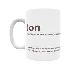 Taza - Ion Regalo original y funcional. Taza personalizada con significado, actitud y amor.