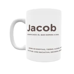 Taza - Jacob Regalo original y funcional. Taza personalizada con significado, actitud y amor.