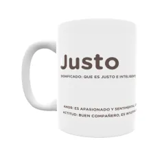 Taza - Justo Regalo original y funcional. Taza personalizada con significado, actitud y amor.