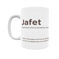 Taza - Jafet Regalo original y funcional. Taza personalizada con significado, actitud y amor.