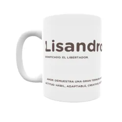 Taza - Lisandro Regalo original y funcional. Taza personalizada con significado, actitud y amor.