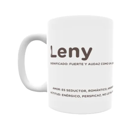 Taza - Leny Regalo original y funcional. Taza personalizada con significado, actitud y amor.