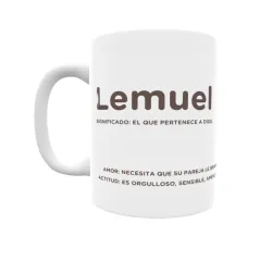 Taza - Lemuel Regalo original y funcional. Taza personalizada con significado, actitud y amor.