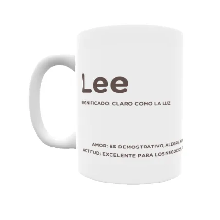 Taza - Lee Regalo original y funcional. Taza personalizada con significado, actitud y amor.