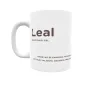 Taza - Leal