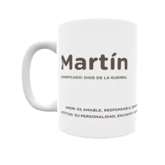 Taza - Martín Regalo original y funcional. Taza personalizada con significado, actitud y amor.