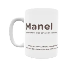 Taza - Manel Regalo original y funcional. Taza personalizada con significado, actitud y amor.