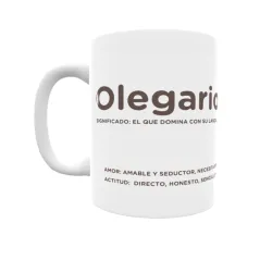 Taza - Olegario Regalo original y funcional. Taza personalizada con significado, actitud y amor.