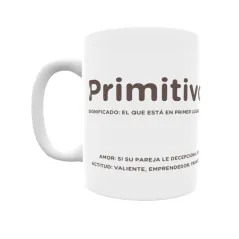 Taza - Primitivo Regalo original y funcional. Taza personalizada con significado, actitud y amor.