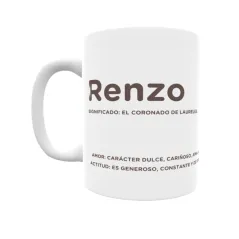 Taza - Renzo Regalo original y funcional. Taza personalizada con significado, actitud y amor.