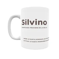 Taza - Silvino Regalo original y funcional. Taza personalizada con significado, actitud y amor.