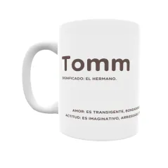 Taza - Tomm Regalo original y funcional. Taza personalizada con significado, actitud y amor.