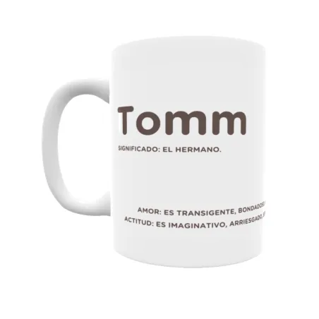 Taza - Tomm Regalo original y funcional. Taza personalizada con significado, actitud y amor.