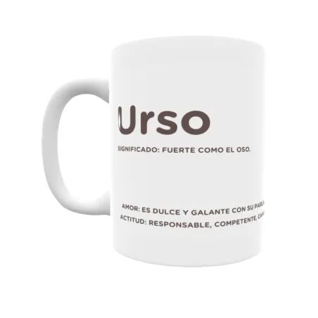 Taza - Urso Regalo original y funcional. Taza personalizada con significado, actitud y amor.