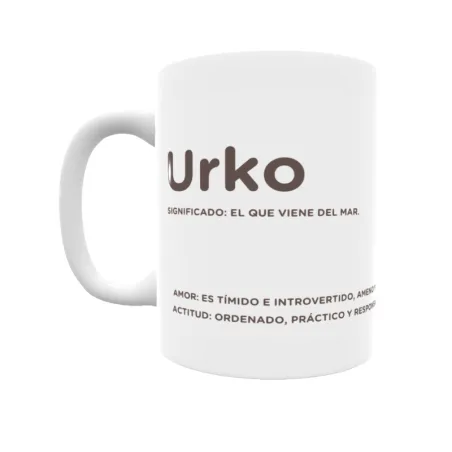 Taza - Urko Regalo original y funcional. Taza personalizada con significado, actitud y amor.