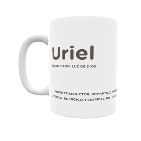 Taza - Uriel Regalo original y funcional. Taza personalizada con significado, actitud y amor.