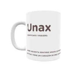 Taza - Unax Regalo original y funcional. Taza personalizada con significado, actitud y amor.