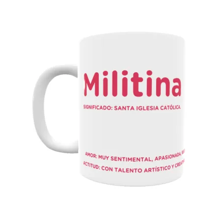 Taza - Militina Regalo original y funcional. Taza personalizada con significado, actitud y amor.