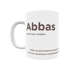 Taza - Abbas Regalo original y funcional. Taza personalizada con significado, actitud y amor.