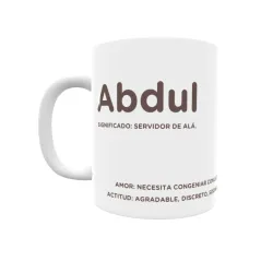 Taza - Abdul Regalo original y funcional. Taza personalizada con significado, actitud y amor.