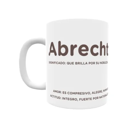 Taza - Abrecht Regalo original y funcional. Taza personalizada con significado, actitud y amor.