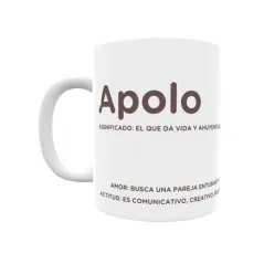 Taza - Apolo Regalo original y funcional. Taza personalizada con significado, actitud y amor.