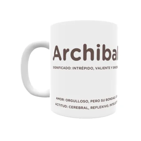 Taza - Archibaldo Regalo original y funcional. Taza personalizada con significado, actitud y amor.