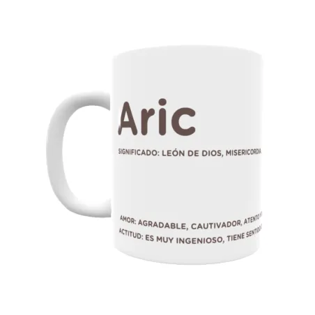 Taza - Aric Regalo original y funcional. Taza personalizada con significado, actitud y amor.