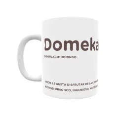 Taza - Domeka Regalo original y funcional. Taza personalizada con significado, actitud y amor.