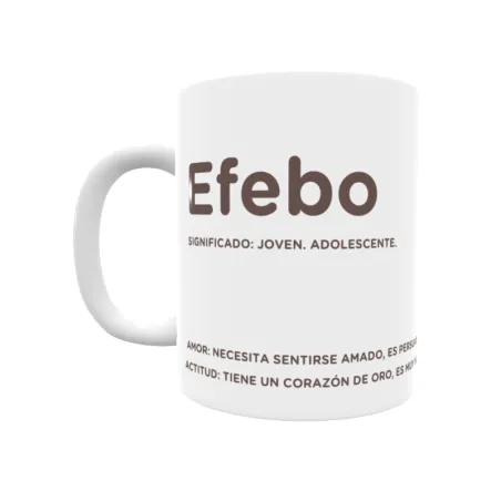 Taza - Efebo Regalo original y funcional. Taza personalizada con significado, actitud y amor.