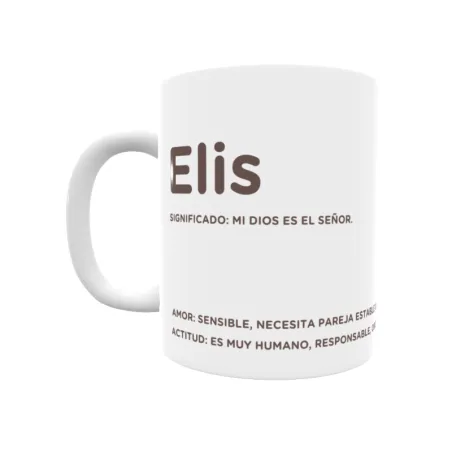 Taza - Elis Regalo original y funcional. Taza personalizada con significado, actitud y amor.