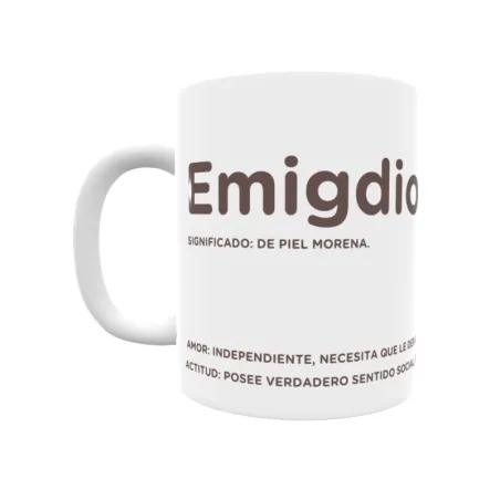 Taza - Emigdio Regalo original y funcional. Taza personalizada con significado, actitud y amor.