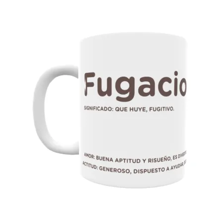 Taza - Fugacio Regalo original y funcional. Taza personalizada con significado, actitud y amor.