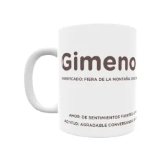 Taza - Gimeno Regalo original y funcional. Taza personalizada con significado, actitud y amor.