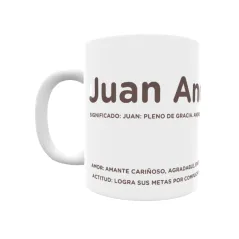 Taza - Juan Andrés Regalo original y funcional. Taza personalizada con significado, actitud y amor.