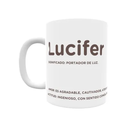 Taza - Lucifer Regalo original y funcional. Taza personalizada con significado, actitud y amor.