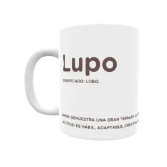 Taza - Lupo Regalo original y funcional. Taza personalizada con significado, actitud y amor.