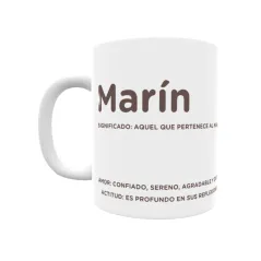 Taza - Marín Regalo original y funcional. Taza personalizada con significado, actitud y amor.