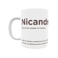 Taza - Nicandro Regalo original y funcional. Taza personalizada con significado, actitud y amor.