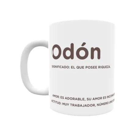 Taza - Odón Regalo original y funcional. Taza personalizada con significado, actitud y amor.