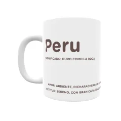 Taza - Peru Regalo original y funcional. Taza personalizada con significado, actitud y amor.