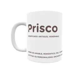 Taza - Prisco Regalo original y funcional. Taza personalizada con significado, actitud y amor.