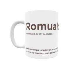 Taza - Romualdo Regalo original y funcional. Taza personalizada con significado, actitud y amor.