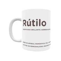 Taza - Rútilo Regalo original y funcional. Taza personalizada con significado, actitud y amor.