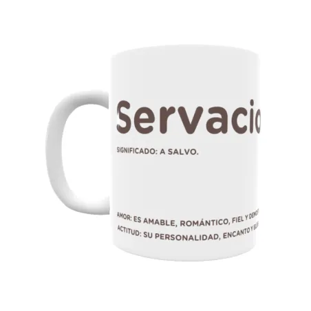 Taza - Servacio Regalo original y funcional. Taza personalizada con significado, actitud y amor.